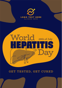 Line Art Hepatitis Day Flyer Image Preview