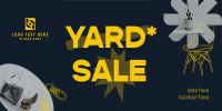 Minimalist Yard Sale Twitter Post Design