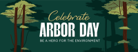 Celebrate Arbor Day Facebook Cover Design