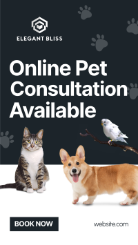 Online Vet Consultation Instagram story Image Preview