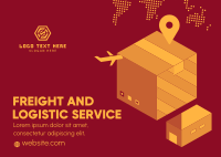 International Logistic Service Postcard Image Preview