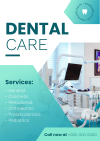 Formal Dental Lab Poster Design