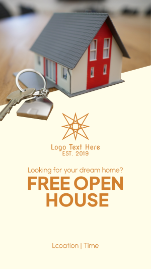Open House Instagram story Image Preview