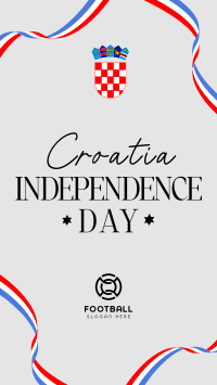 Croatia's Day To Be Free Facebook Story Design
