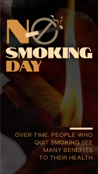 Sleek Non Smoking Day Instagram story Image Preview