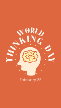Thinking Day Silhouette Facebook story Image Preview