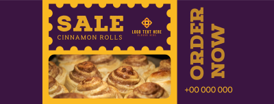 Cinnamon Rolls Sale Facebook cover Image Preview