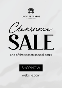 Minimalist Clearance Sale Flyer Image Preview