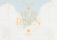 Minimalist Modern Easter Postcard Image Preview