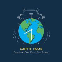 Alarm Clock Earth Instagram Post Design