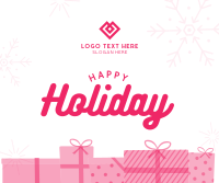 Happy Holiday Facebook Post Design