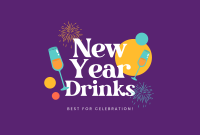 New Year Cheers Pinterest Cover Design