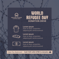 World Refugee Day Donation Drive Instagram post Image Preview