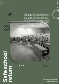 Safe School Return Poster Design