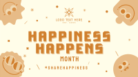 Share Happinness Facebook Event Cover Design
