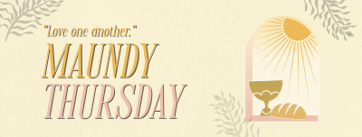 Holy Thursday Bread & Wine Facebook cover Image Preview