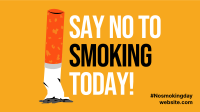 No To Smoking Today Facebook Event Cover Design