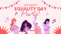 Party for Women's Equality Facebook Event Cover Design