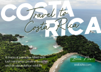 Travel To Costa Rica Postcard Image Preview