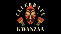 Kwanzaa African Mask  Facebook Event Cover Design