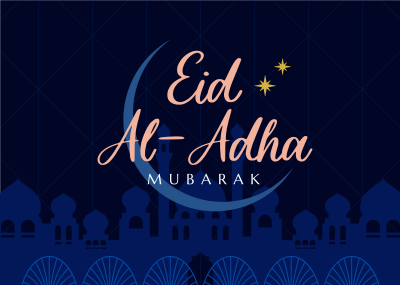 Eid ul-Adha Mubarak Postcard Image Preview