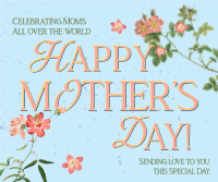 Mother's Day Flower Facebook Post Design