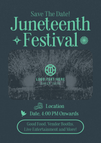 Retro Juneteenth Festival Flyer Design