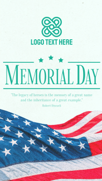Modern Minimalist Memorial Day YouTube short Image Preview