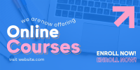 Online Courses Enrollment Twitter post Image Preview
