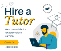 Tutor for Hire Facebook post Image Preview