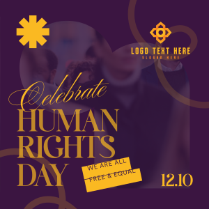 Celebrating Human Rights Instagram post Image Preview