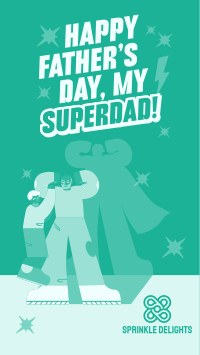 Superhero Father's Day YouTube short Image Preview