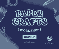Kids Paper Crafts Facebook Post Design