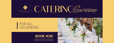 Elegant Catering Service Facebook cover Image Preview