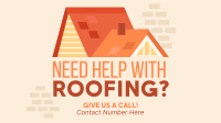 Roof Construction Services Facebook Event Cover Design