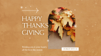 Thanksgiving Celebration Facebook Event Cover Design