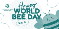 Modern Celebrating World Bee Day Twitter post Image Preview
