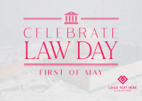 Law Day Celebration Postcard Design