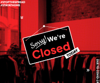 We're Closed Sign Facebook post Image Preview