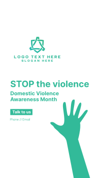 Stop The Violence Facebook Story Design