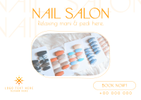 Simple Nail Salon Postcard Image Preview