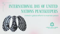 Minimalist Day of United Nations Peacekeepers Animation Image Preview