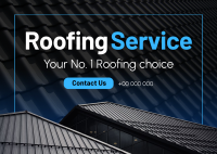 Roofing Service Postcard Image Preview
