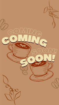 Cafe Coming Soon Facebook Story Design