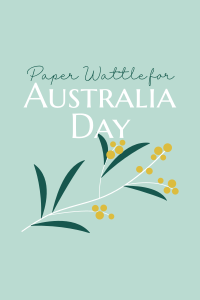 Golden Wattle  for Aussie Day Pinterest Pin Design