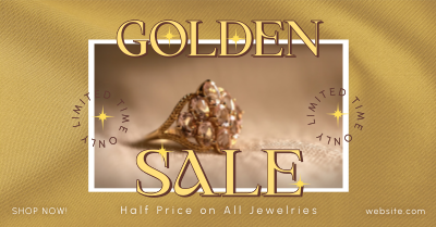 Jewelry Sale Linen Facebook ad Image Preview