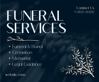Peaceful Funeral Facebook post Image Preview
