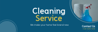 Quality Cleaning Service Twitter Header Design