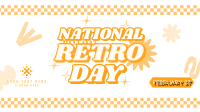 Nostalgic Retro Day Facebook Event Cover Design