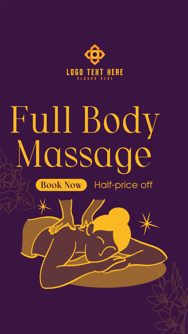 Body Massage Promo Facebook Story Design